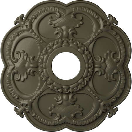 Ekena Millwork Rotherham Ceiling Medallion (Fits Canopies up to 3 1/2"), 18"OD x 3 1/2"ID x 1 1/2"P, Witch Hazel CM17ROWHF
